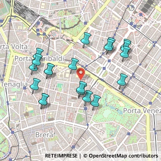 Mappa Via Giuseppe Parini, 20121 Milano MI, Italia (0.5025)