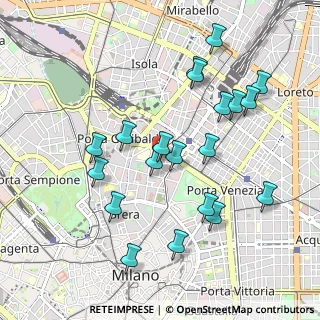 Mappa Via Giuseppe Parini, 20121 Milano MI, Italia (0.986)