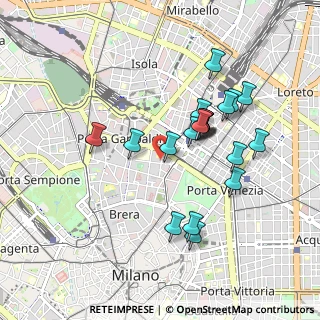 Mappa Via Giuseppe Parini, 20121 Milano MI, Italia (0.8335)