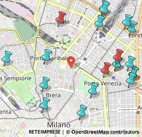 Mappa Via Giuseppe Parini, 20121 Milano MI, Italia (1.396)