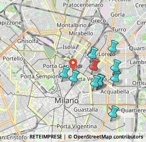 Mappa Via Giuseppe Parini, 20121 Milano MI, Italia (1.66455)