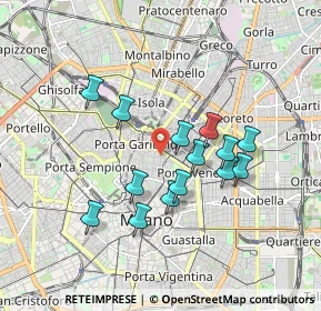 Mappa Via Giuseppe Parini, 20121 Milano MI, Italia (1.545)