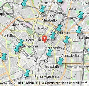 Mappa Via Giuseppe Parini, 20121 Milano MI, Italia (2.678)