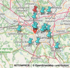 Mappa 20149 Milano MI, Italia (5.72625)
