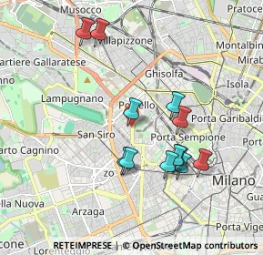 Mappa 20149 Milano MI, Italia (1.74167)