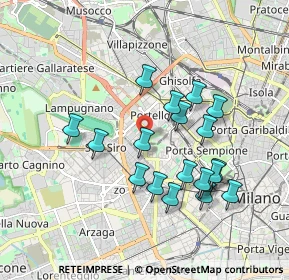 Mappa 20149 Milano MI, Italia (1.73105)