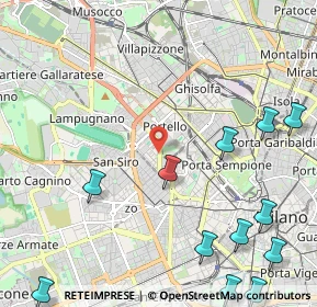 Mappa 20149 Milano MI, Italia (3.07583)