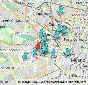 Mappa 20149 Milano MI, Italia (1.35467)