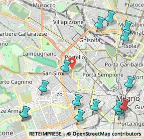Mappa 20149 Milano MI, Italia (2.94067)