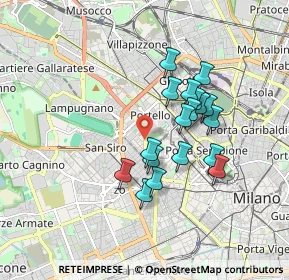 Mappa 20149 Milano MI, Italia (1.45833)