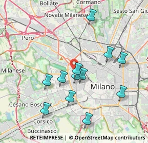 Mappa 20149 Milano MI, Italia (3.68417)