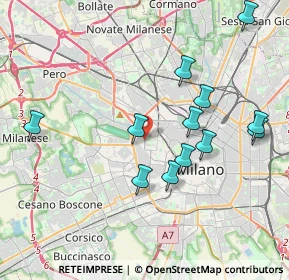 Mappa 20149 Milano MI, Italia (3.92167)