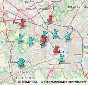 Mappa 20149 Milano MI, Italia (3.30923)
