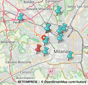 Mappa 20149 Milano MI, Italia (3.08818)