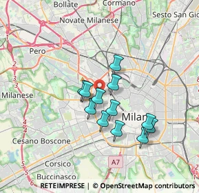 Mappa 20149 Milano MI, Italia (2.68667)