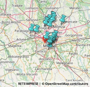 Mappa 20149 Milano MI, Italia (9.07167)