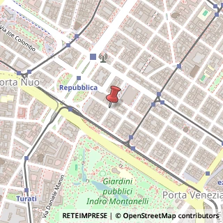 Mappa Via Luigi Settembrini, 3, 20124 Milano, Milano (Lombardia)