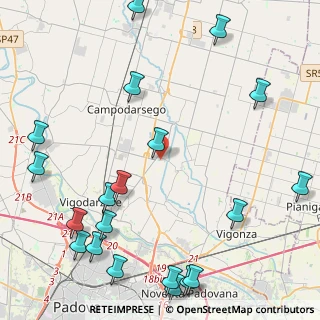 Mappa Via Salvo D'Acquisto, 35011 Campodarsego PD, Italia (6.055)