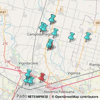 Mappa Via Salvo D'Acquisto, 35011 Campodarsego PD, Italia (4.17857)