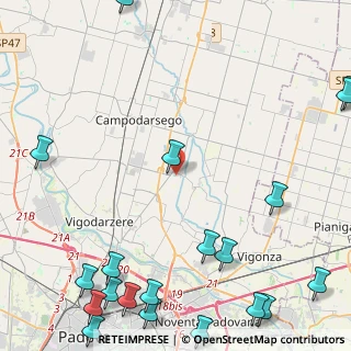 Mappa Via Salvo D'Acquisto, 35011 Campodarsego PD, Italia (7.183)
