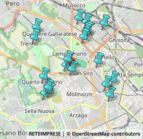 Mappa Via dei Foscari, 20151 Milano MI, Italia (1.86211)