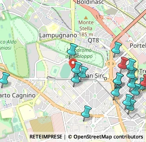 Mappa Via dei Foscari, 20151 Milano MI, Italia (1.319)