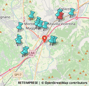 Mappa Via Mattei, 36040 Brendola VI, Italia (3.83438)