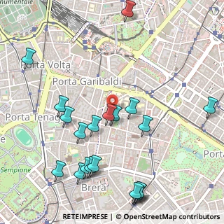 Mappa Bastioni di Porta Nuova, 20121 Milano MI, Italia (0.6335)