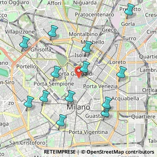 Mappa Bastioni di Porta Nuova, 20121 Milano MI, Italia (2.36385)