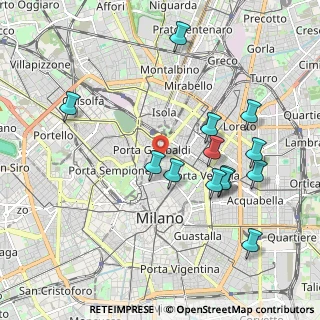 Mappa Bastioni di Porta Nuova, 20121 Milano MI, Italia (2.01538)
