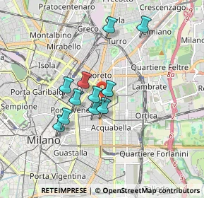Mappa Gli appuntamenti in pausa pranzo vanno concordati in anticipo, 20133 Milano MI, Italia (1.37636)