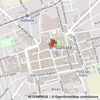 Mappa Piazza Martiri della Libertà, 22, 28066 Galliate, Novara (Piemonte)