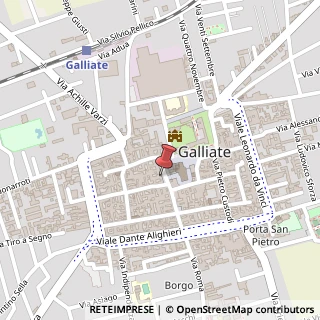 Mappa Piazza Martiri della Libertà, 7, 28066 Galliate, Novara (Piemonte)