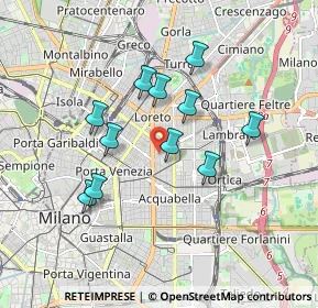 Mappa Largo Celestino Usuelli, 20133 Milano MI, Italia (1.52545)