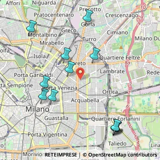 Mappa Via Vincenzo Vela, 20133 Milano MI, Italia (2.50833)