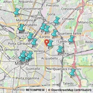 Mappa Via Vincenzo Vela, 20133 Milano MI, Italia (2.12222)
