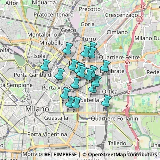 Mappa Via Vincenzo Vela, 20133 Milano MI, Italia (1.0825)