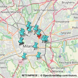 Mappa Via Vincenzo Vela, 20133 Milano MI, Italia (3.26188)