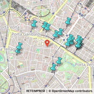 Mappa Via Parini Giuseppe, 20121 Milano MI, Italia (0.555)