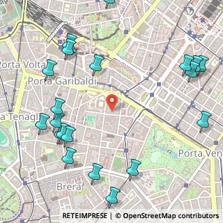 Mappa Via Parini Giuseppe, 20121 Milano MI, Italia (0.715)