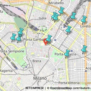 Mappa Via Parini Giuseppe, 20121 Milano MI, Italia (1.32583)