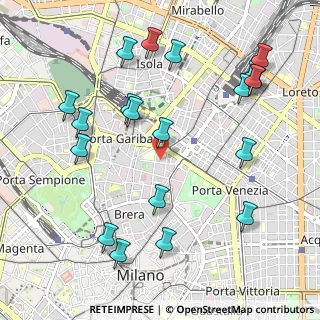 Mappa Via Parini Giuseppe, 20121 Milano MI, Italia (1.203)
