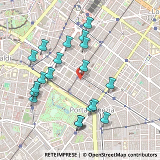 Mappa Viale Tunisia, 20124 Milano MI, Italia (0.545)