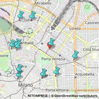 Mappa Viale Tunisia, 20124 Milano MI, Italia (1.37417)