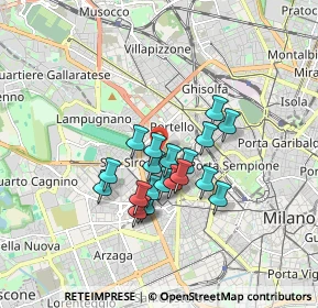 Mappa Via Giuseppe Biancardi, 20149 Milano MI, Italia (1.3135)