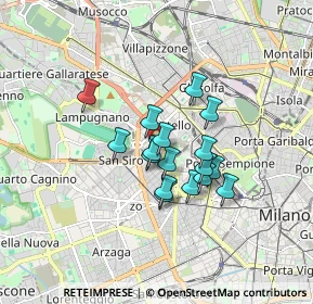Mappa Via Giuseppe Biancardi, 20149 Milano MI, Italia (1.18882)