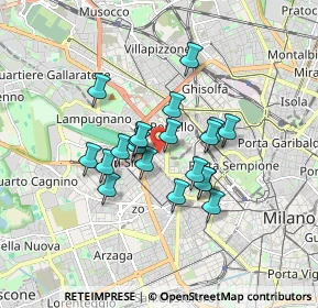 Mappa Via Giuseppe Biancardi, 20149 Milano MI, Italia (1.2785)