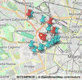 Mappa Via Giuseppe Biancardi, 20149 Milano MI, Italia (1.33824)