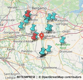 Mappa 24050 Mozzanica BG, Italia (13.4905)