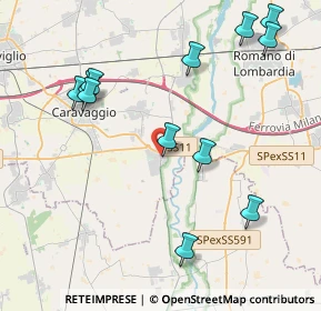 Mappa 24050 Mozzanica BG, Italia (4.6525)